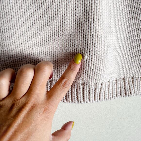 Banana Republic Cream Knit Castoff Halter Tank Top Sweater - XS - Picture 6 of 9